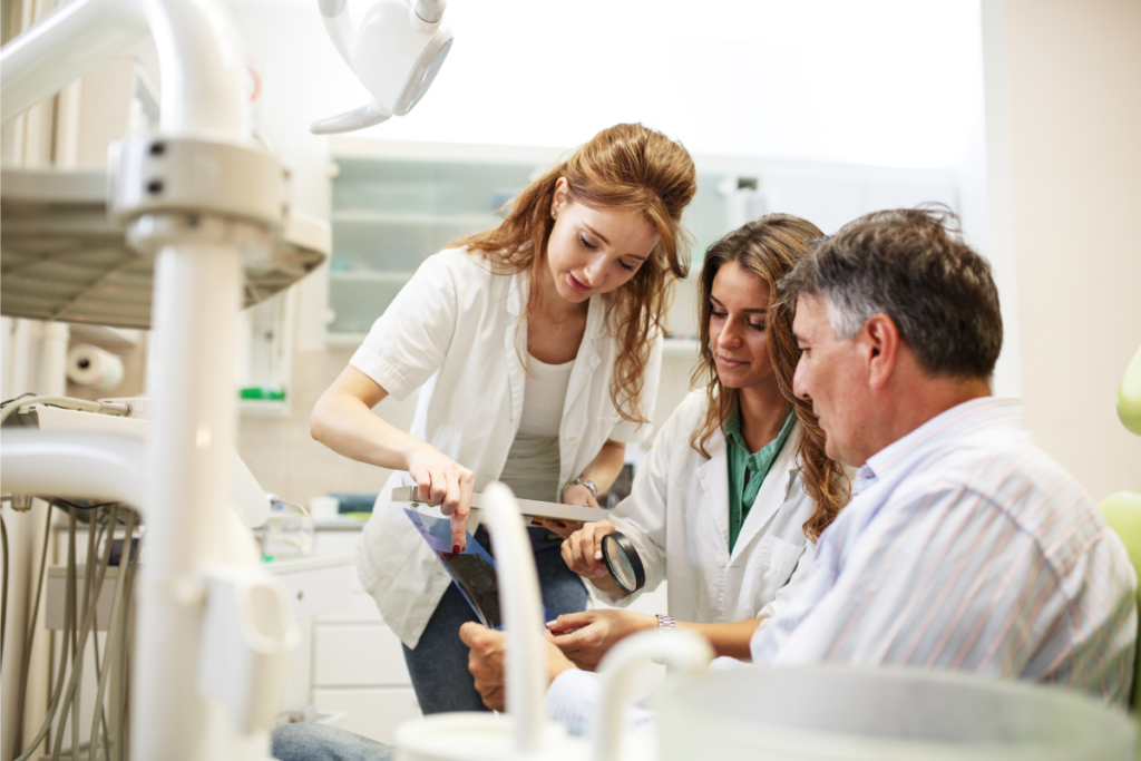 Dentists Looking At Xray