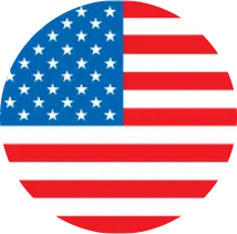 Circular American flag design