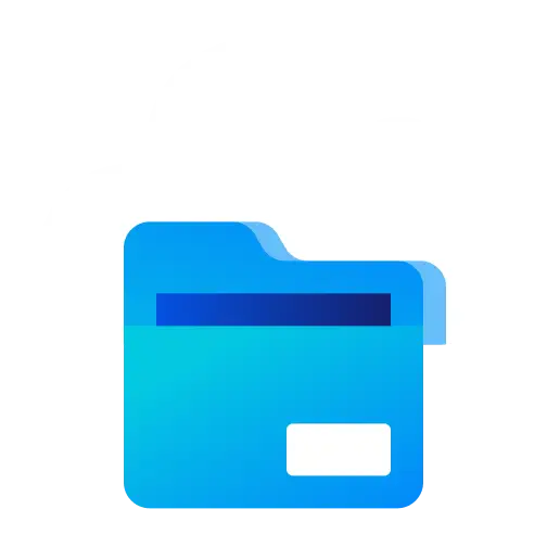 Cloud storage folder icon design