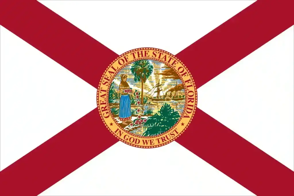 Florida state flag with seal